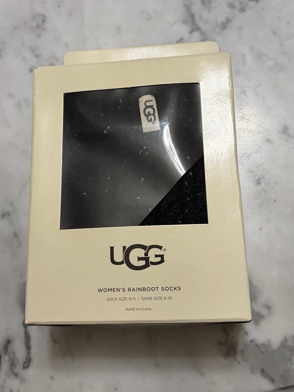 UGG NEW Knee-High Rainboot Socks in Black